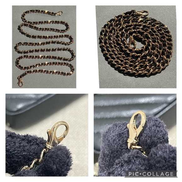 CHANEL MADMOISELLE VINTAGE CHEVRON DOUBLE ZIP PHONE HOLDER/CROSSBODY BAG - Picture 8 of 14